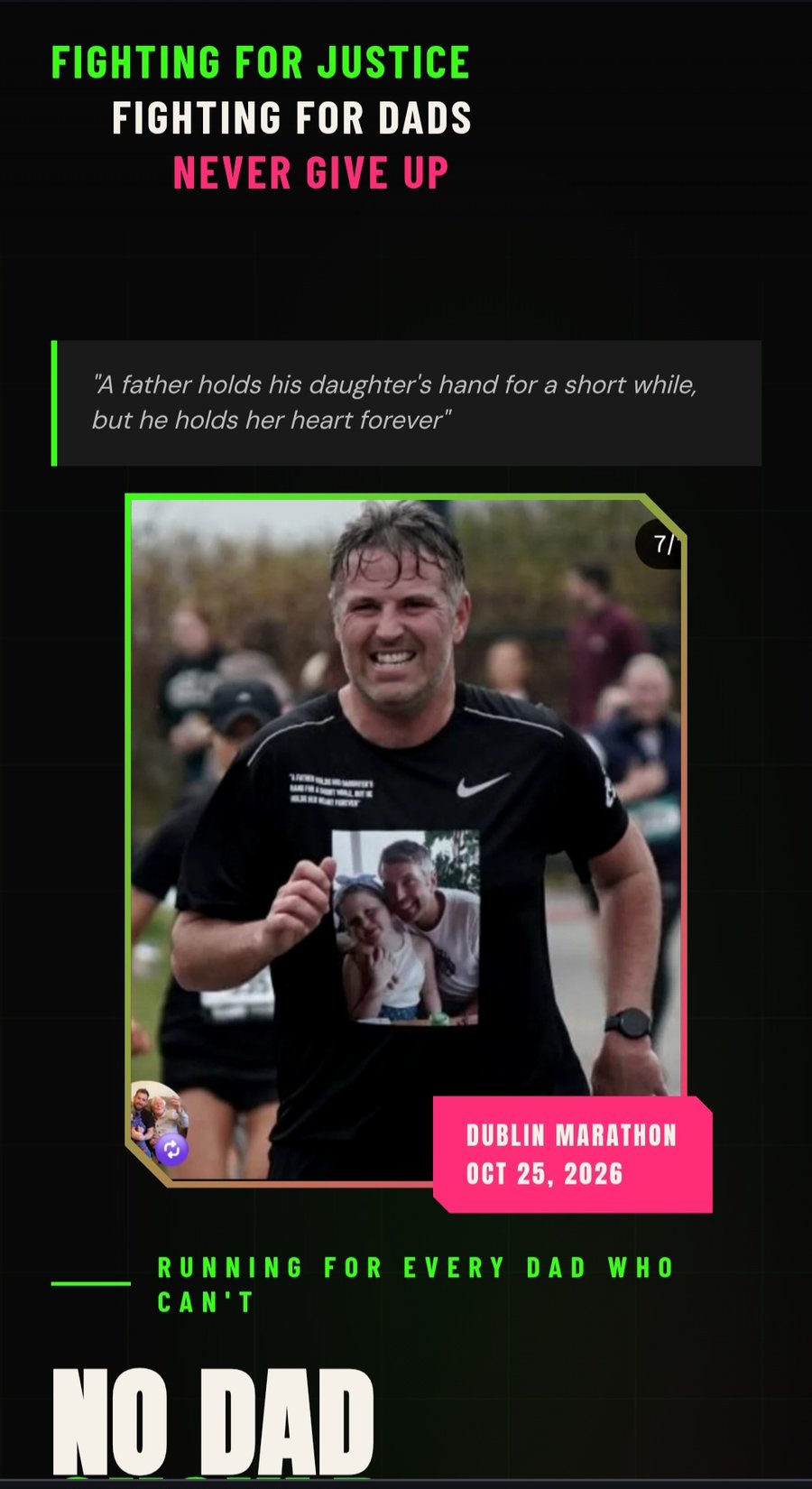Dave's Fight for Dads website